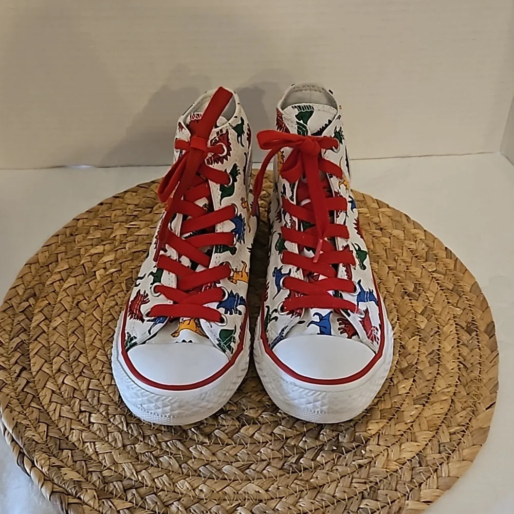 Converse | Boys Chuck Taylor All Stars Dinoverse Hi-Top Lace-Up Sneakers Sz 2